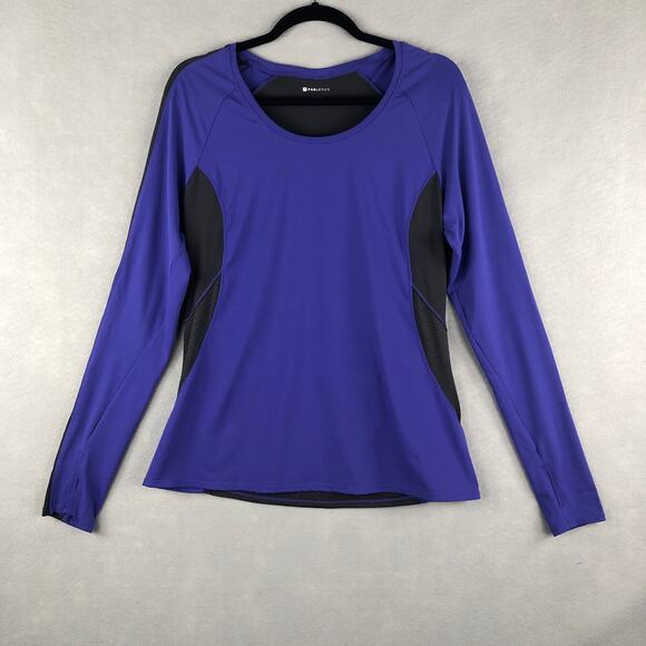 Fabletics Women's Size Large Athletic Top Purple/Black - Picture 1 of 8